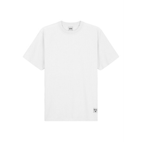 アルテ アントワープ メンズ Tシャツ トップス Crew-neck t-shirt White|asty