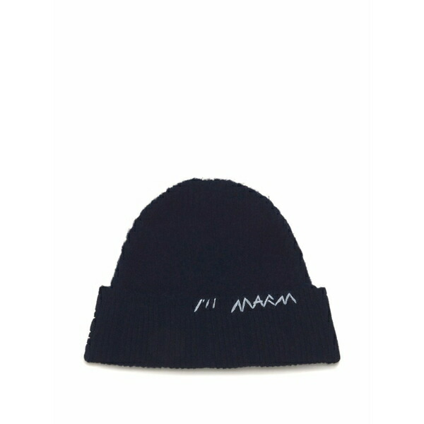 マルニ メンズ 鳥打ち帽 付属物 Knitted beanie  Blue