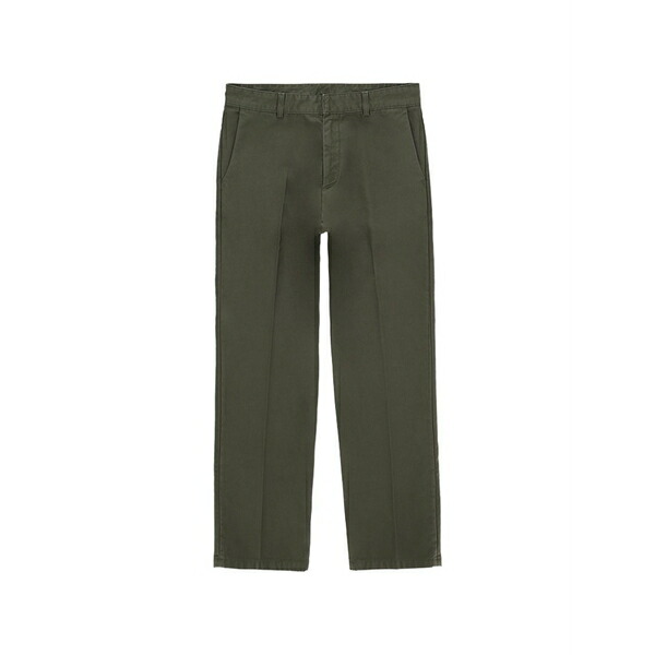 フォルテラ メンズ カジュアルパンツ ボトムス Maine cotton chino trousers Green｜asty