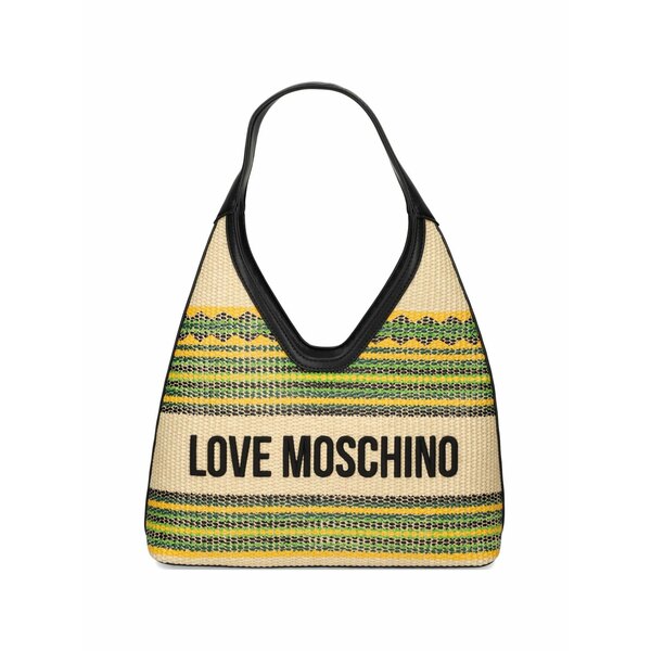 ラブ モスキーノ レディース ショルダーバッグ バッグ Striped shoulder bag Neutrals