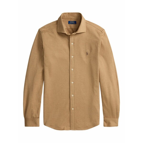 ラルフローレン メンズ シャツ トップス Logo-embroidered shirt Brown｜asty