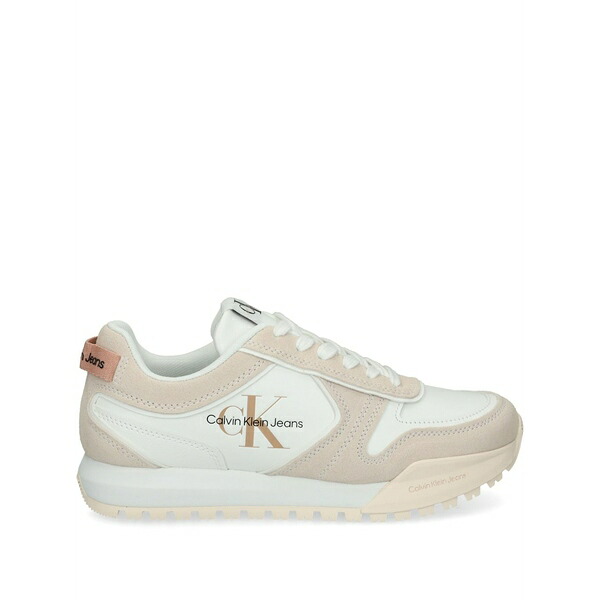 カルバンクライン レディース スニーカー シューズ Logo-print sneakers  White
