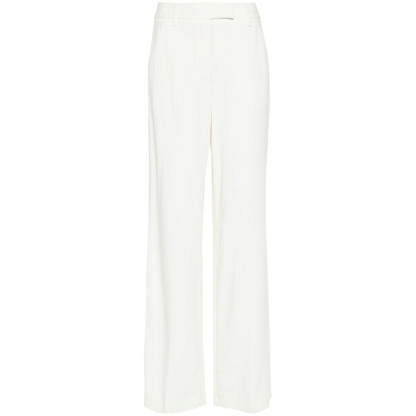 ロレーナアントニアッツィ レディース カジュアルパンツ ボトムス Crepe straight trousers Neutrals｜asty