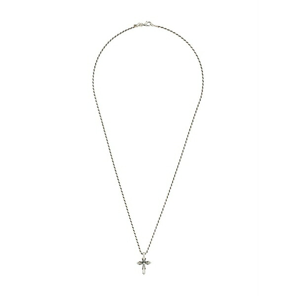 エマニュエレ ビコッキ メンズ 首飾り・チョー鉄道車両 付属品 Cross pendant necklace Silver ジュエリー・アクセサリー-メンズジュエリー・アクセサリー