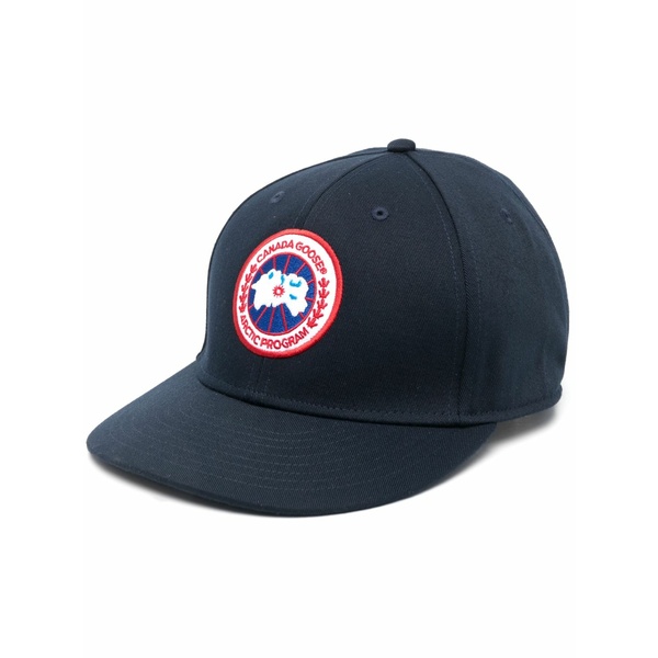 カナダグース メンズ 帽子 アクセサリー Arctic disc logo-patch baseball cap Blue