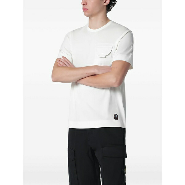 パラジャンパーズ メンズ プルオーバー トップス Chest-pocket t-shirt Neutrals