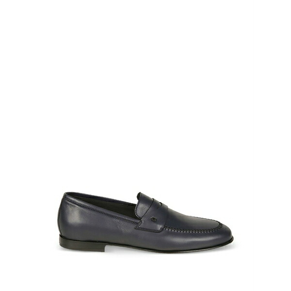 ボールディーニ メンズ スリッポン・ローファー シューズ Leather penny loafers Blue