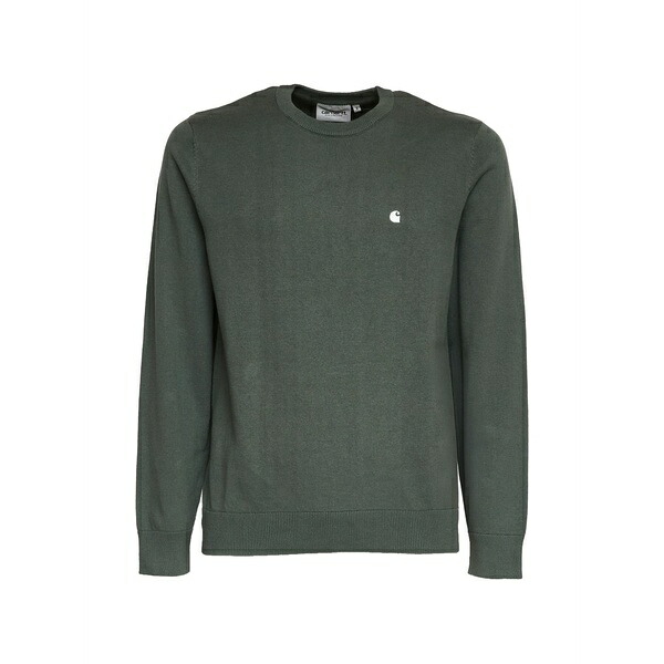 カーハート メンズ ニット\u0026セーター アウター Madison logo-embroidered sweater Green