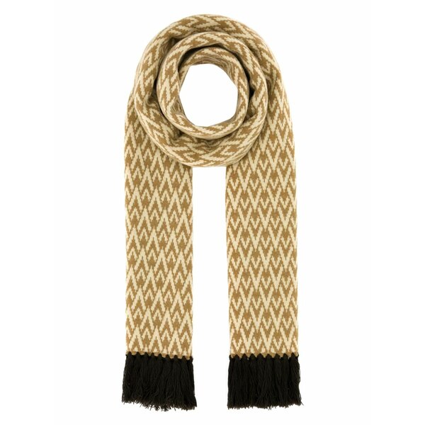 ヴァレンティノ ガラヴァーニ メンズ 消音装置・袈裟・えり巻き 添え物 Geometric-patterned scarf Neutrals