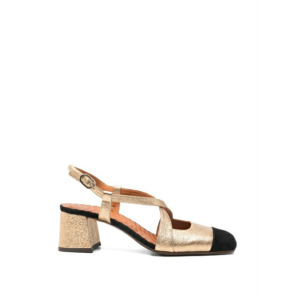 チエミハラ レディース パンプス シューズ Vondina criss-cross-strap pumps Gold