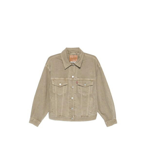 リーバイス レディース ジャケット&ブルゾン アウター Trucker jacket Neutrals|asty