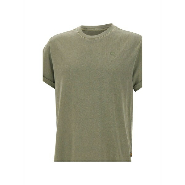 ジースター メンズ プルオーバー トップス Lash rolled-hem t-shirt Green
