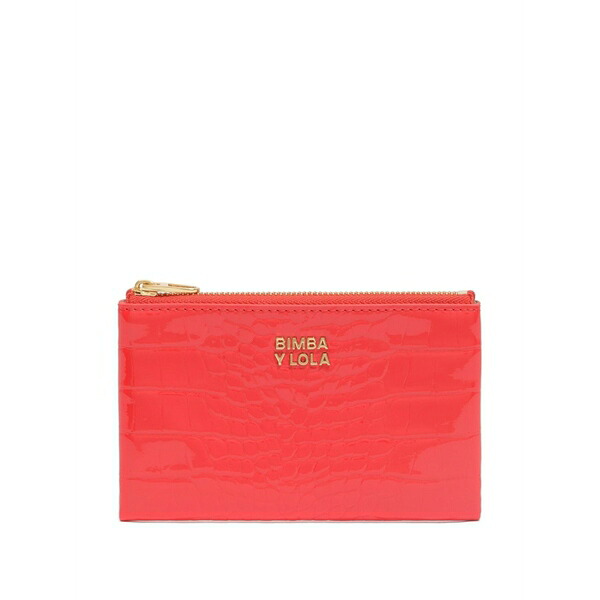 ビンバ イ ローラ レディース 財布 アクセサリー Debossed zip wallet Red|asty