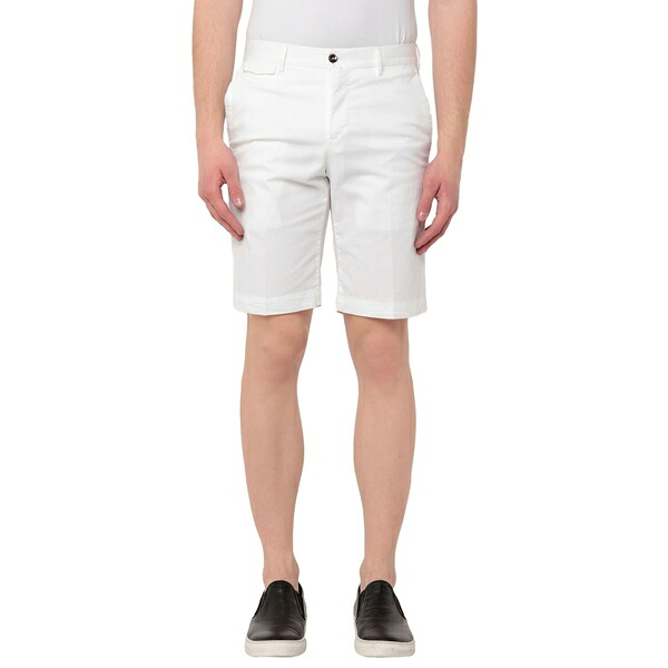 【貨物輸送無料】 PTトリノ メンズ 心地好いズボン下 ボトムス Shorts \u0026 Bermuda Shorts White ズボン・パンツ-メンズファッション