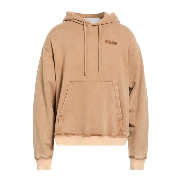 【貨物輸送無料】 モスキーノ メンズ パーカー・スウェットシャツ アウター Sweatshirts Beige
