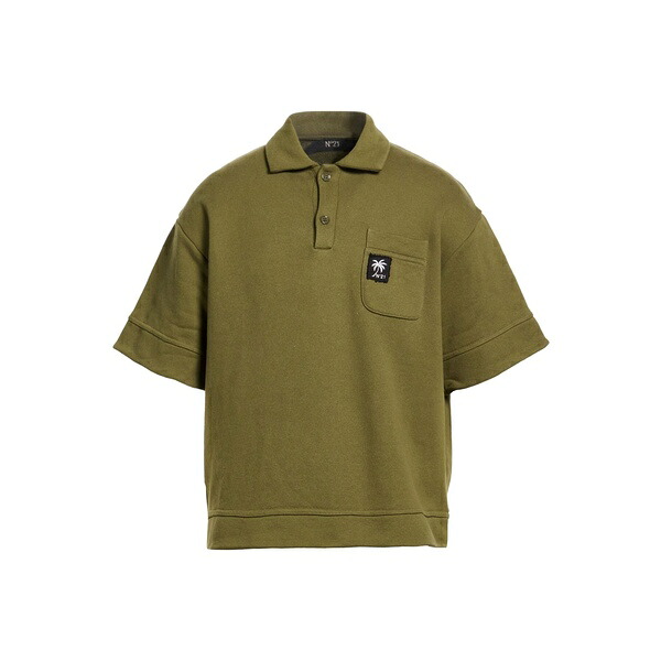 【貨物輸送無料】 ヌメロ ヴェントゥーノ メンズ プルオーバー トップス Polo shirts Green