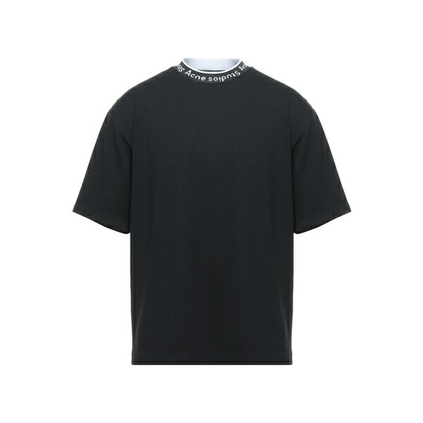【貨物輸送無料】 アクネ ストゥディオズ メンズ プルオーバー トップス T-shirts Black