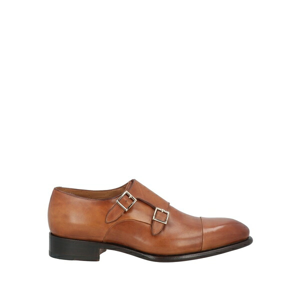 【貨物輸送無料】 サントーニ メンズ スリッポン・ローファー シューズ Loafers Brown
