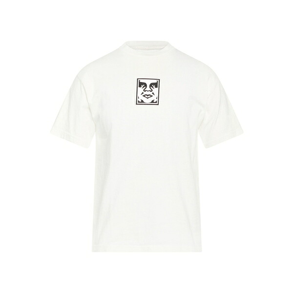 【送料無料】 オベイ メンズ Tシャツ トップス T-shirts White|asty