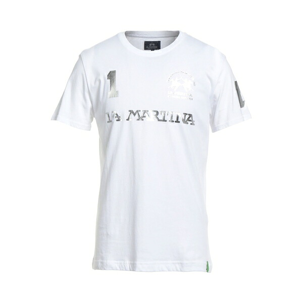 【貨物輸送無料】 ラ マルティーナ メンズ ティーシャツ トップス T-shirts White