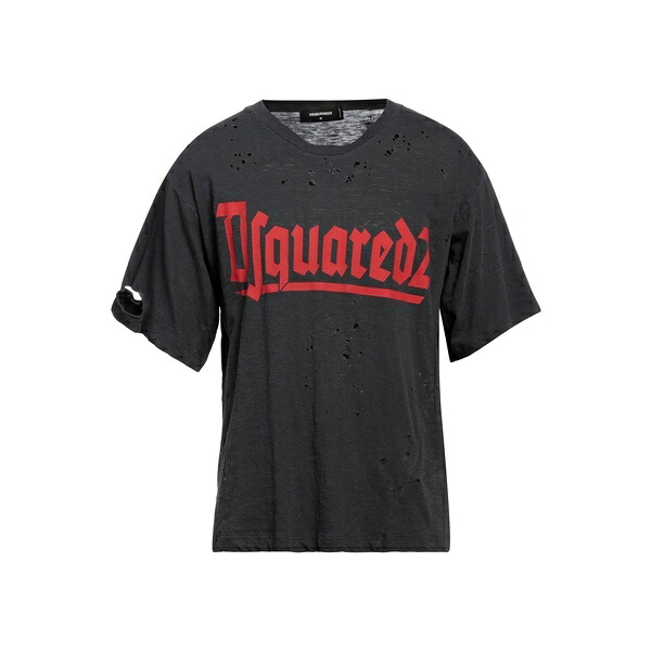 【貨物輸送無料】 ディースクエアード メンズ プルオーバー トップス T-shirts Grey