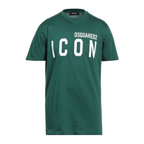 【送料無料】 ディースクエアード メンズ Tシャツ トップス T-shirts Green|asty
