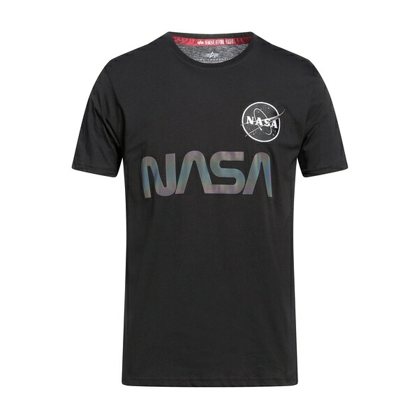 【貨物輸送無料】 アルファインダストリーズ メンズ ティーシャツ トップス T-shirts Black Tシャツ・カットソー-トップス