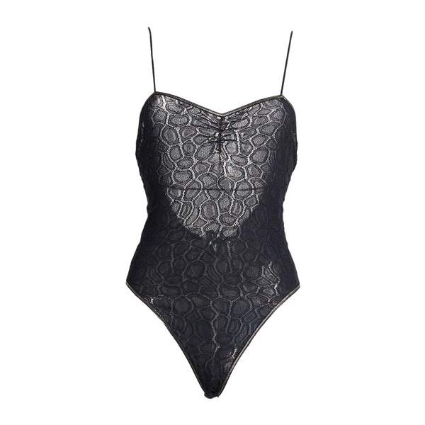【送料無料】 フォルテ フォルテ レディース Tシャツ トップス Bodysuits Black