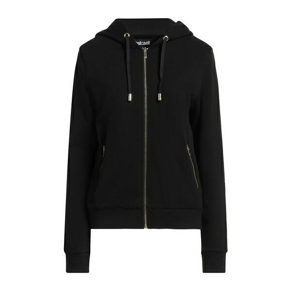 【送料無料】 ロベルトカヴァリ レディース パーカー・スウェットシャツ アウター Sweatshirts Black|asty