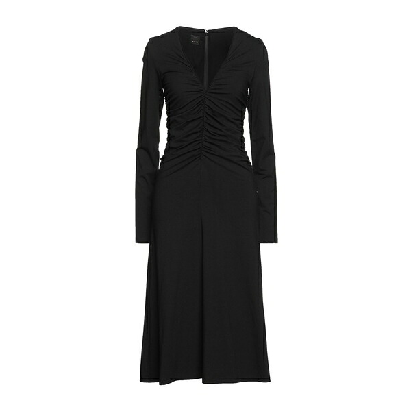 【送料無料】 ピンコ レディース ワンピース トップス Midi dresses Black