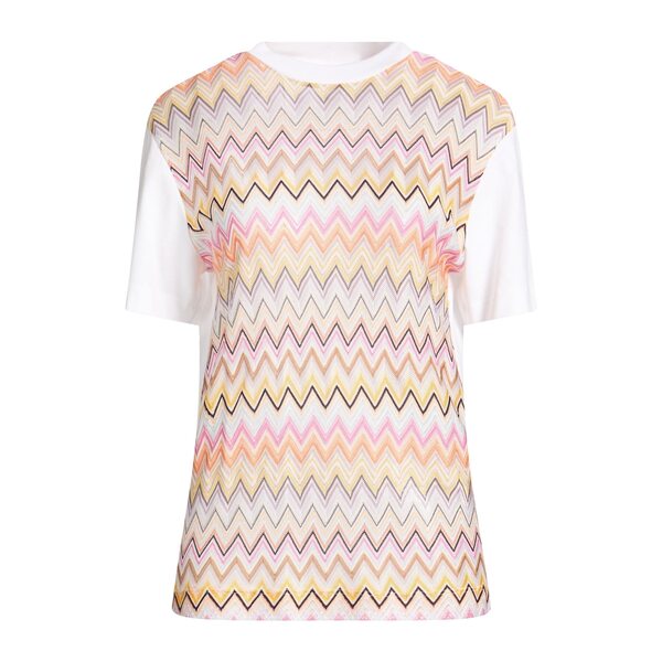 【送料無料】 ミッソーニ レディース Tシャツ トップス T-shirts White