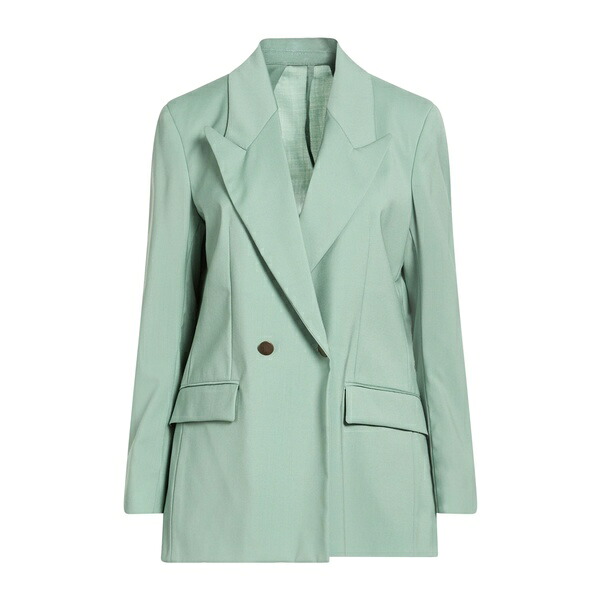 【送料無料】 マルスム レディース ジャケット&ブルゾン アウター Blazers Green|asty