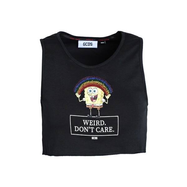 【送料無料】 ジーシーディーエス レディース Tシャツ トップス Tops Black