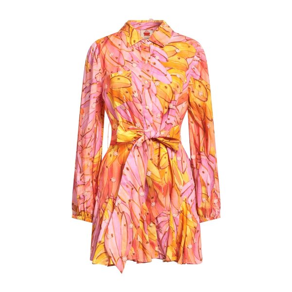 【送料無料】 ファーム リオ レディース ワンピース トップス Mini dresses Orange 26,100円