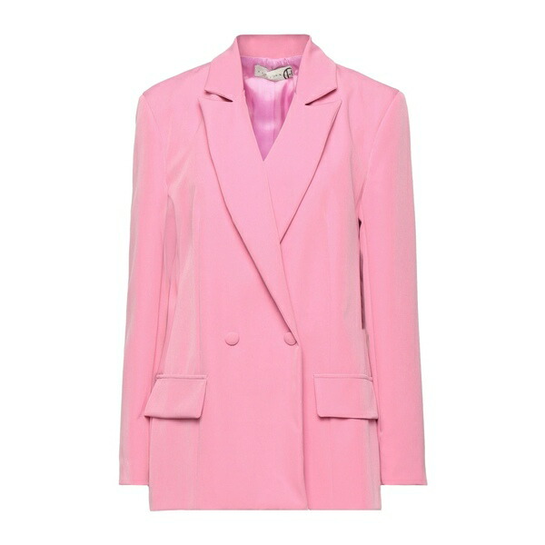 【送料無料】 ハブワン レディース ジャケット＆ブルゾン アウター Blazers Pink