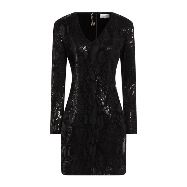 【送料無料】 フラコミーナ レディース ワンピース トップス Mini dresses Black
