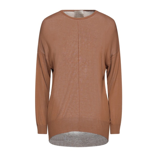 【送料無料】 エヌ.オー.ダブリュー. アンドレア ロザーティ カシミア レディース ニット&セーター アウター Sweaters Brown｜asty