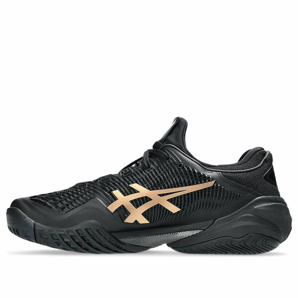 ASICS アシックス メンズ スニーカー 【ASICS Court FF 3 Novak Night Energy 'Black Prism Gold' 1041A527-960】 サイズ US_8(26.0cm)|asty