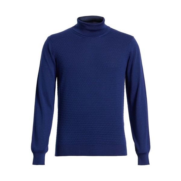 【貨物輸送無料】 エムキュージェイ メンズ 編み物\u0026スウェーター アウター Turtlenecks Blue