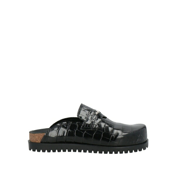【貨物輸送無料】 ヴェルサーチ メンズ サンダル シューズ Mules \u0026 Clogs Black