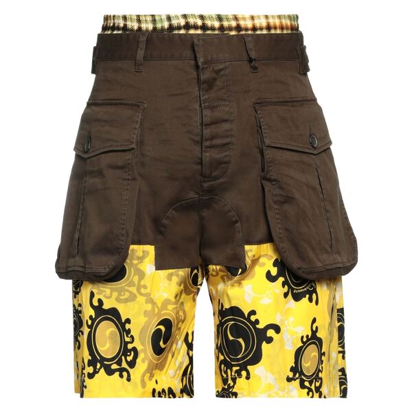 【貨物輸送無料】 ディースクエアード メンズ 心地好いズボン下 ボトムス Shorts \u0026 Bermuda Shorts Green
