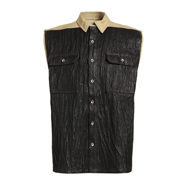 【貨物輸送無料】 リックオウエンス メンズ 上衣＆上衣 アウター Denim outerwear Black