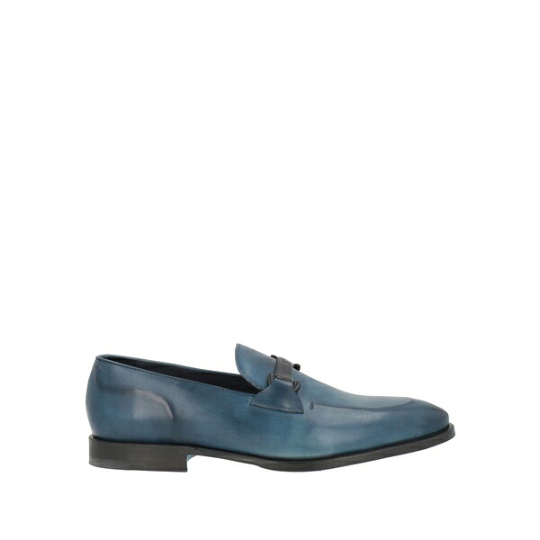 【貨物輸送無料】 ストール・マンテラッシ メンズ スリッポン・ローファー シューズ Loafers Blue