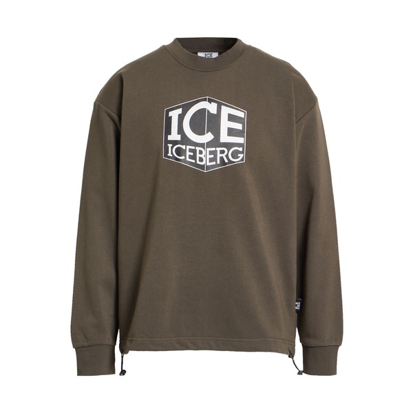 【送料無料】 アイスバーグ メンズ パーカー・スウェットシャツ アウター Sweatshirts Green|asty