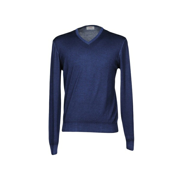 【貨物輸送無料】 グランサッソ メンズ 編み物\u0026スウェーター アウター Sweaters Blue