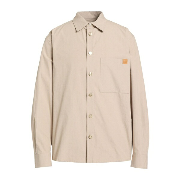 【貨物輸送無料】 まっ黒い運動場 メンズ プルオーバー トップス Shirts Beige カジュアルシャツ-トップス-メンズファッション
