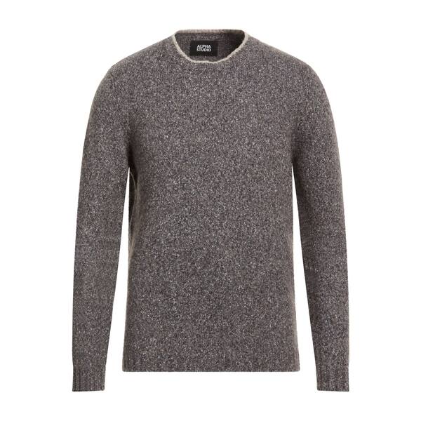 【貨物輸送無料】 アルファス テューディオ メンズ 編み物\u0026プルオーバー アウター Sweaters Grey