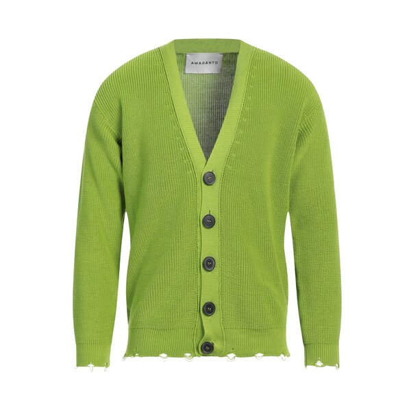 【貨物輸送無料】 アマラント メンズ ジレー アウター Cardigans Green