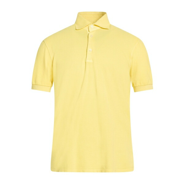 【貨物輸送無料】 サンリサ メンズ プルオーバー トップス Polo shirts Yellow