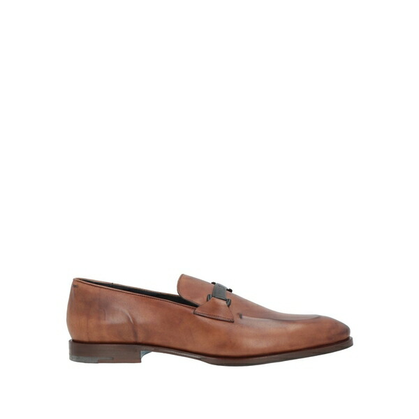【貨物輸送無料】 ストール・マンテラッシ メンズ スリッポン・ローファー シューズ Loafers Brown